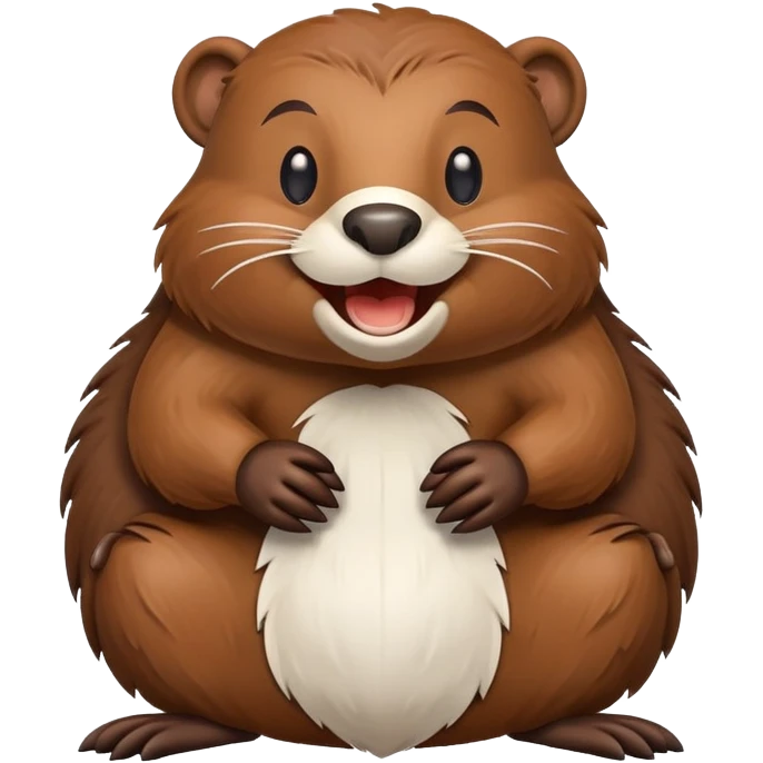 A beaver mascot emoji