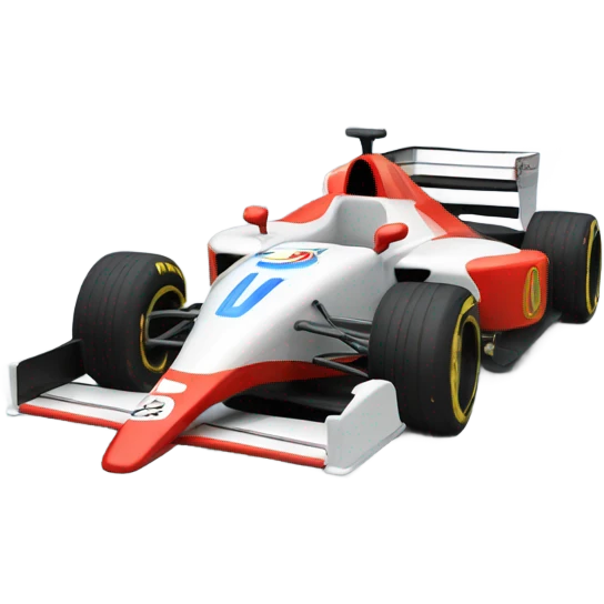 F1 car with rocket boosters emoji