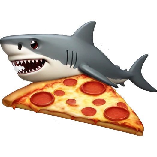 Pizza shark emoji