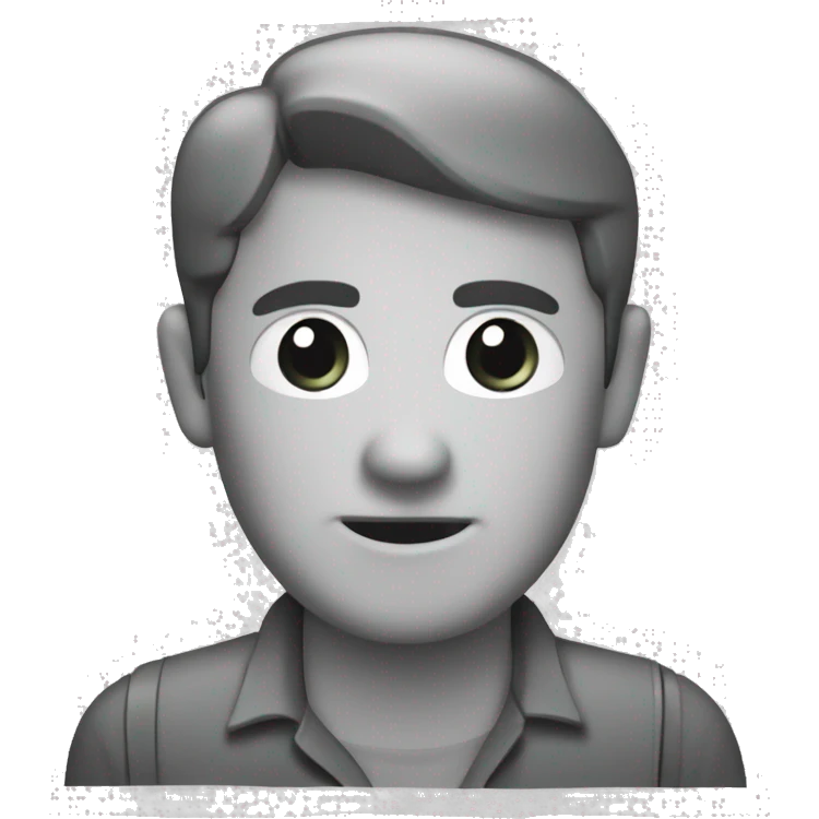 newspaper gray color, middle plan emoji