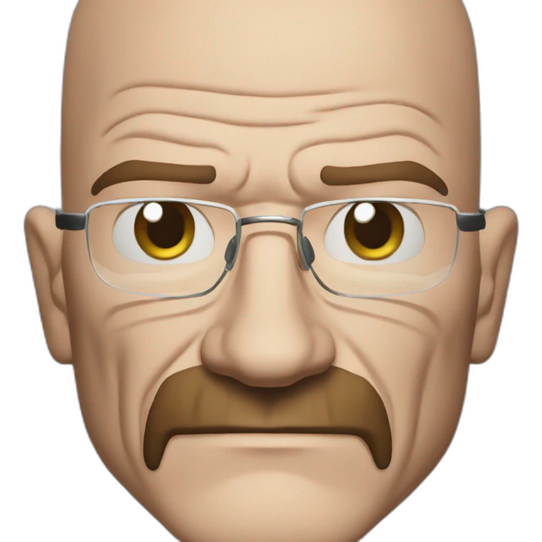 walter white blushing emoji