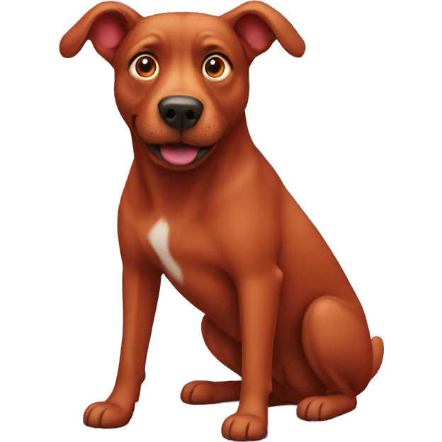 Red dog emoji