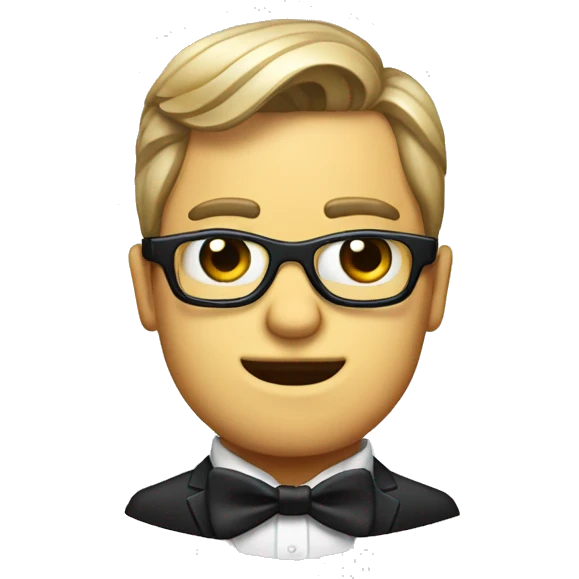 one-eyed character in bowtie emoji