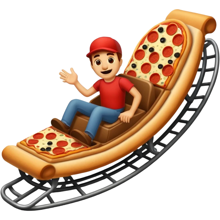 Pizza roller-coaster  emoji