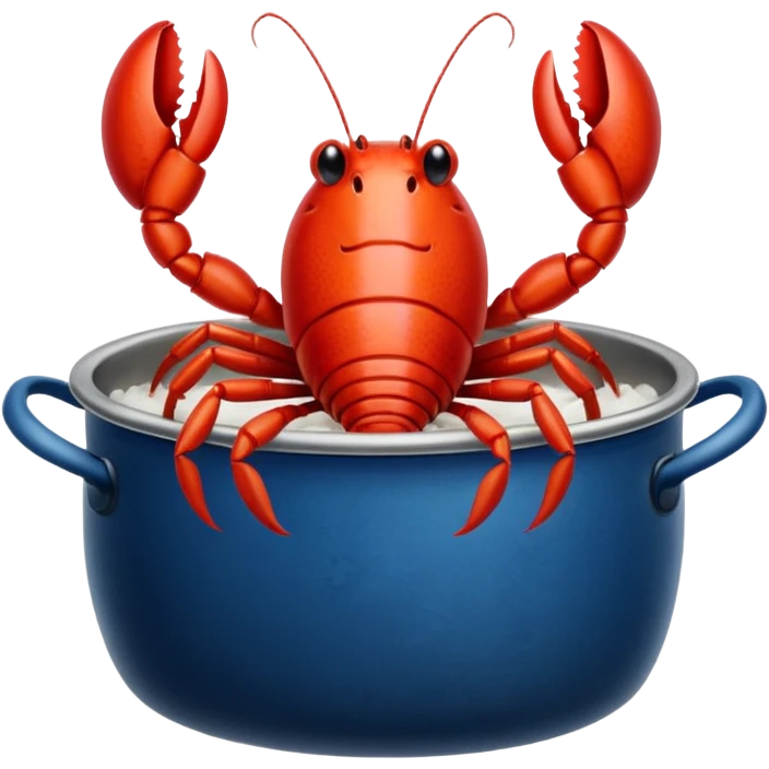 crayfish in a pot emoji