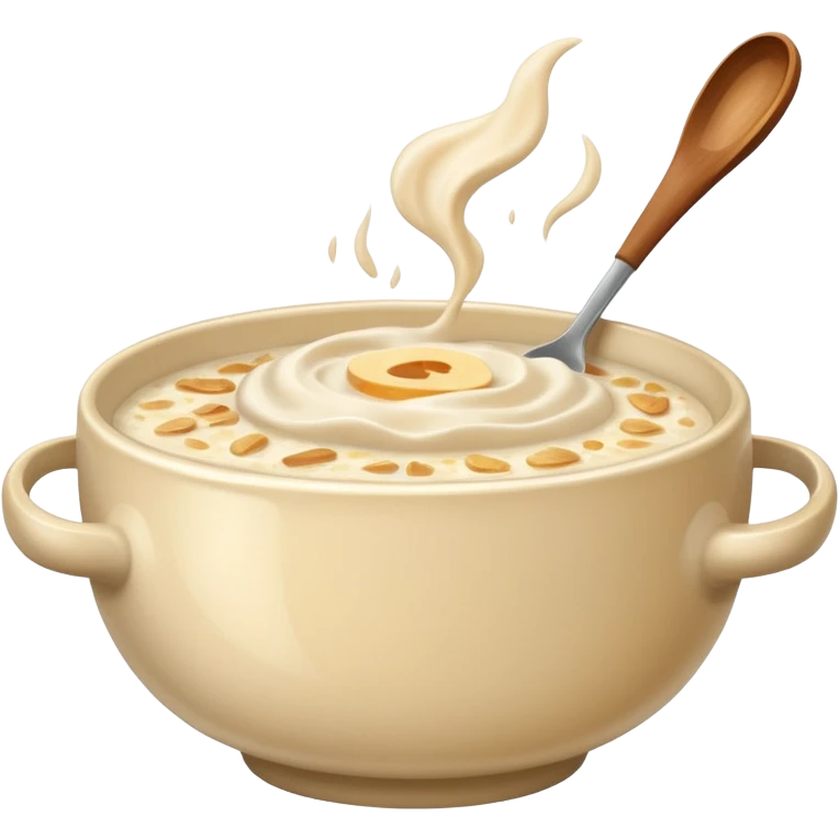 A bowl of porridge  emoji