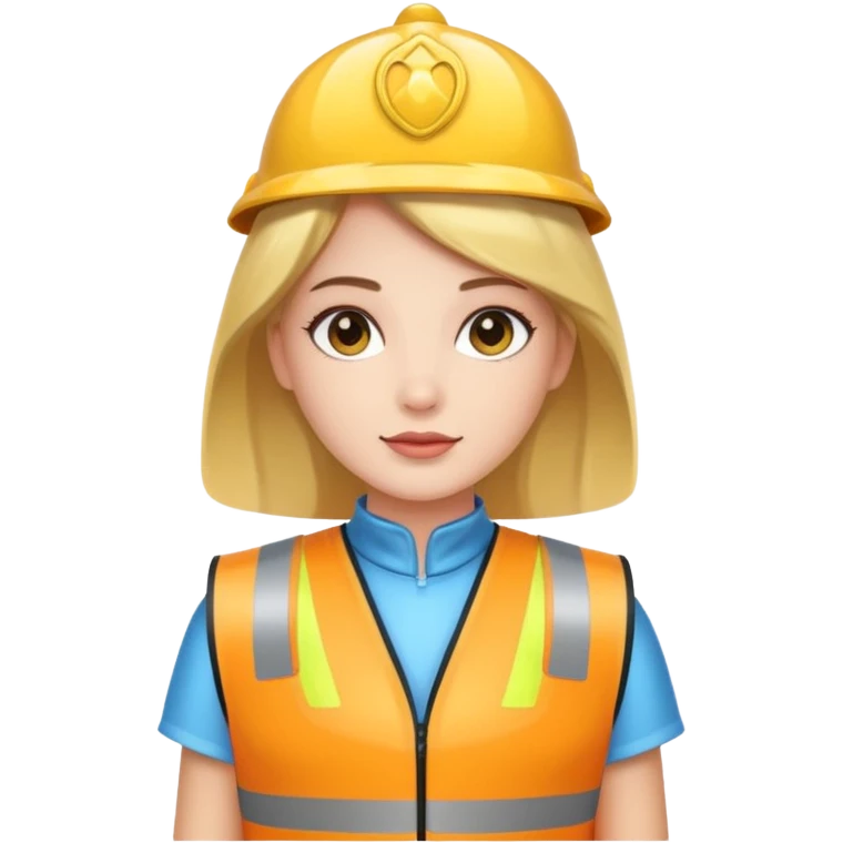 Bell princess wearing reflective vest emoji