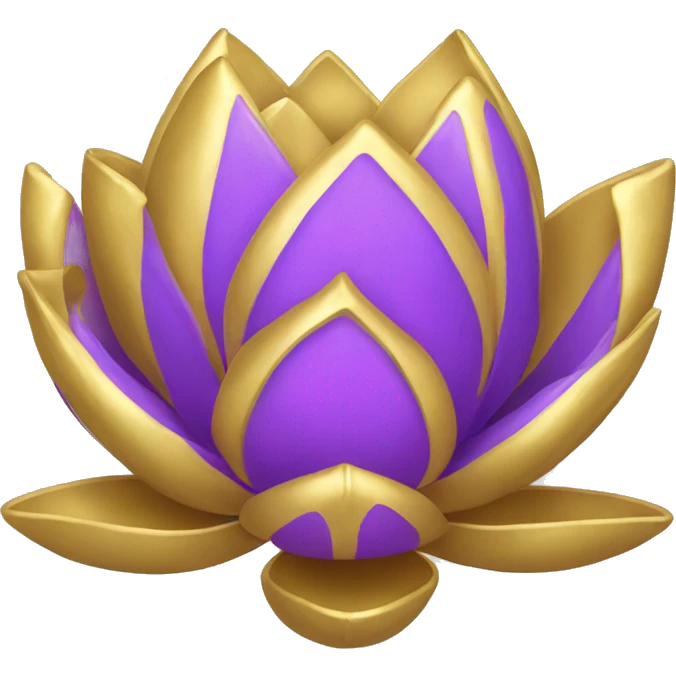 Golden lotus emoji