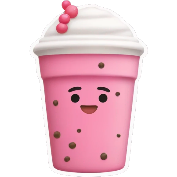pink boba emoji