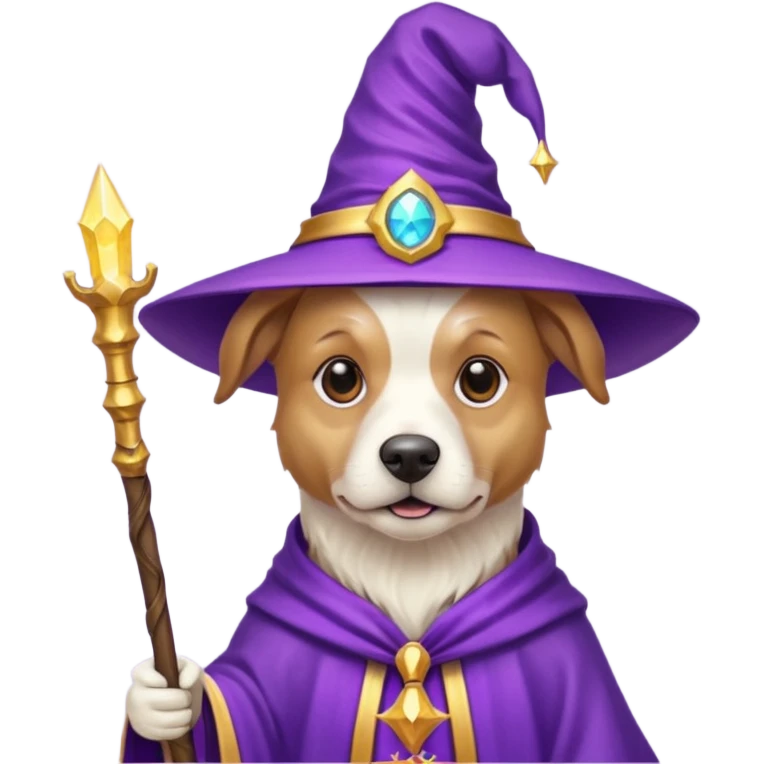 Dog wizard emoji
