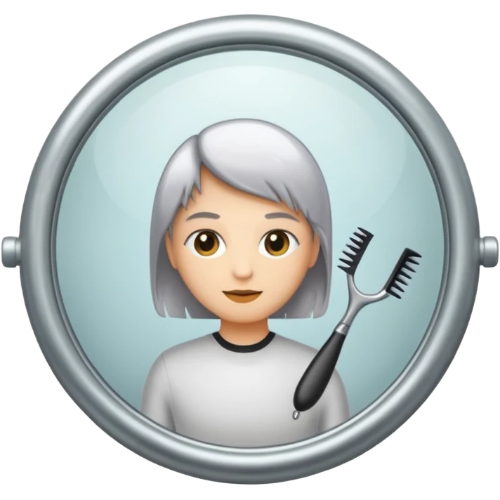 Hairdresser mirror emoji