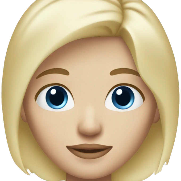 white women, blonde hair and blue eyes emoji