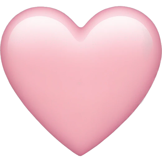 light pink heart emoji
