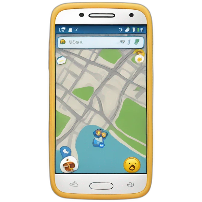 Smartphone navigator emoji