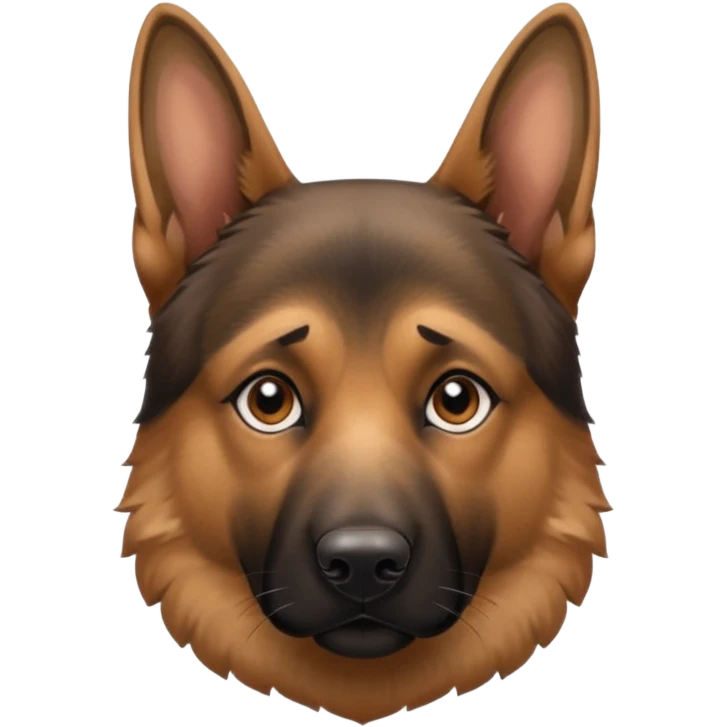 German shephard head  emoji