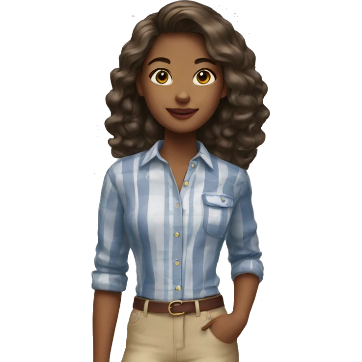 Preppy girl emoji