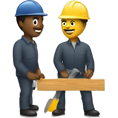 minimalistic men at work image emoji
