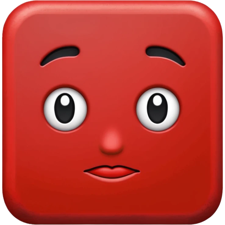 Red line painting emoji