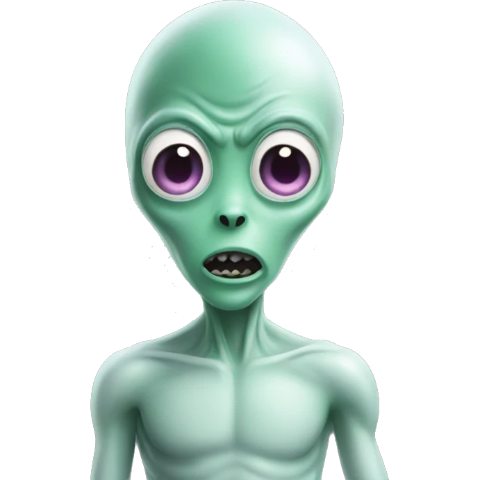 Alien with deodorant  emoji