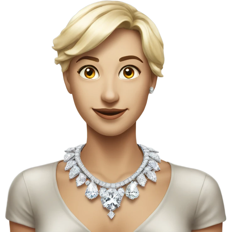 luxury diamond necklace  emoji