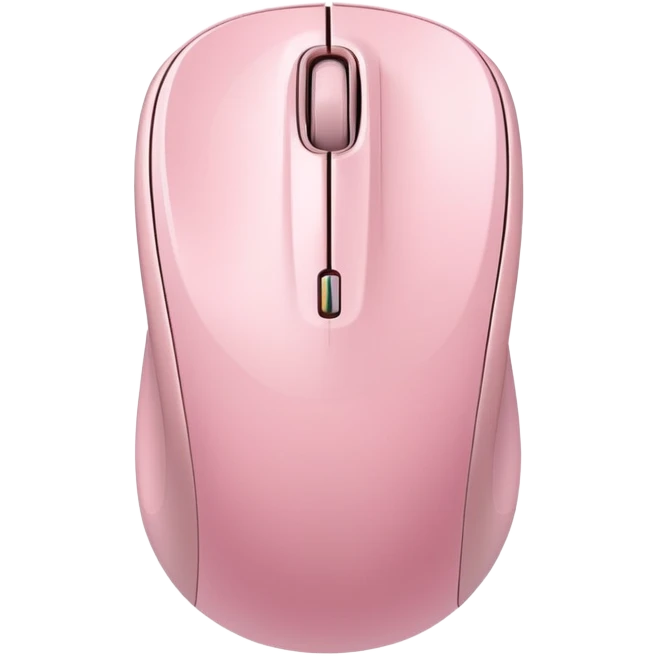 Pastel pink computer mouse emoji
