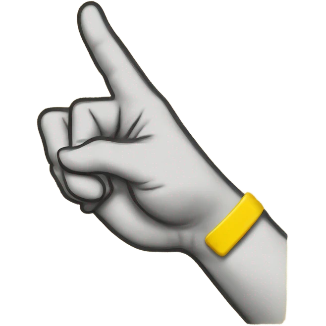 index finger hand yellow emoji emoji