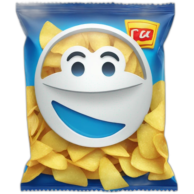 Paquet de chips emoji