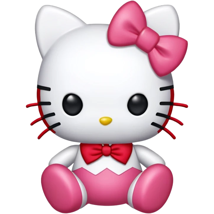 spider-man in the shape of hello kitty and hello kitty together emoji