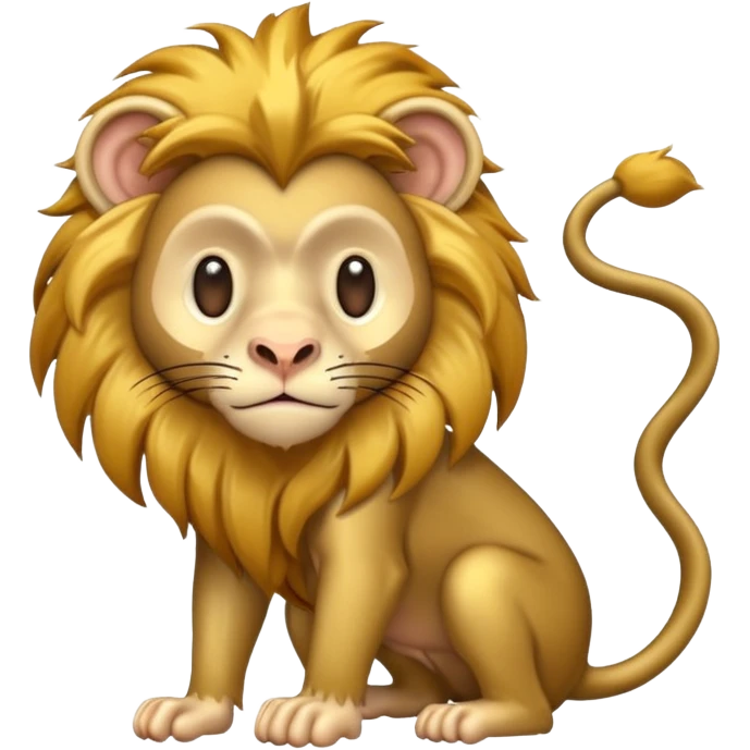  Monkey mixed with lion
 emoji