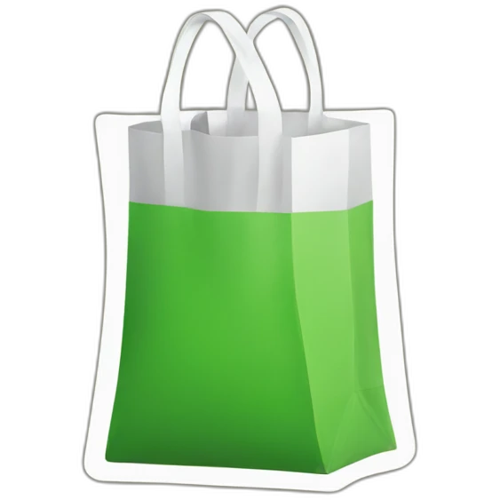 an uber eats green bag emoji