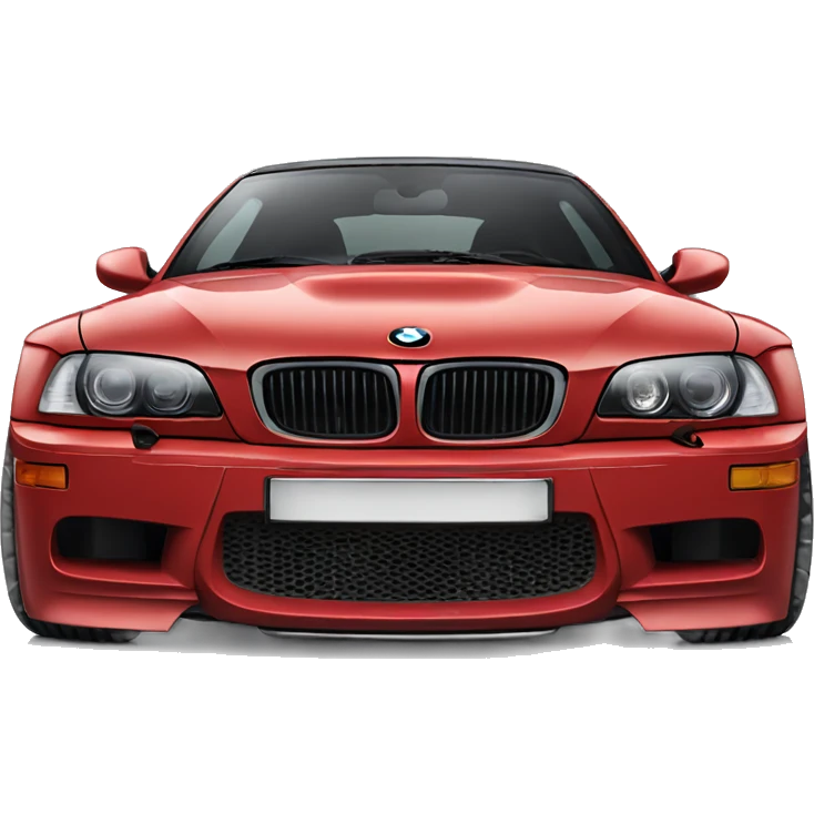 RED BMW M3 front view emoji