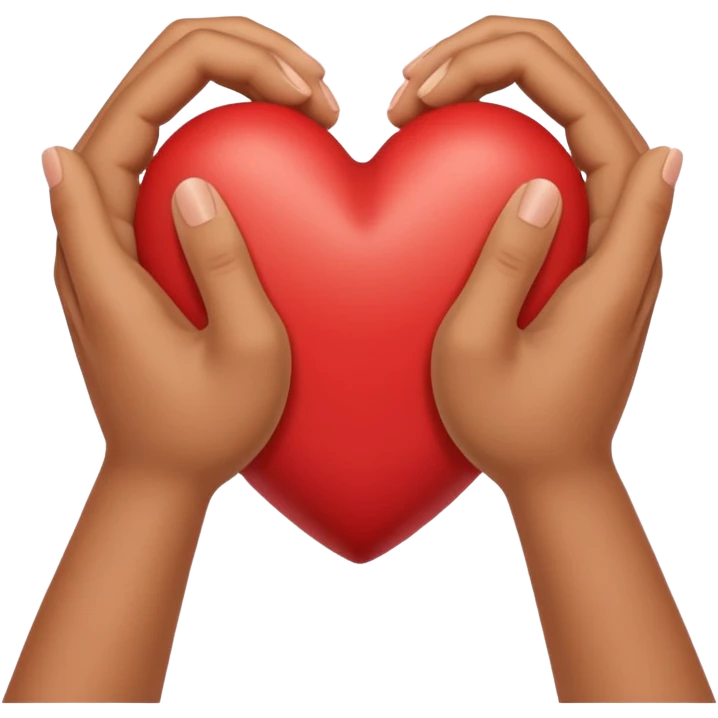 Corazón con las manos como éstas🖐️ emoji