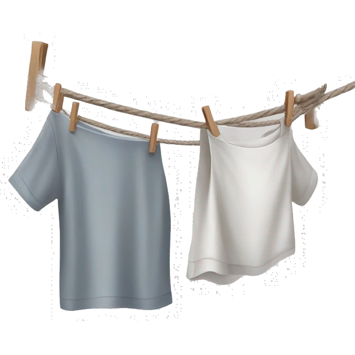 folding clothes line  emoji
