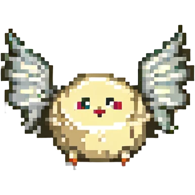 dumpling with wings emoji