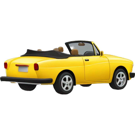Yellow cabrio  emoji