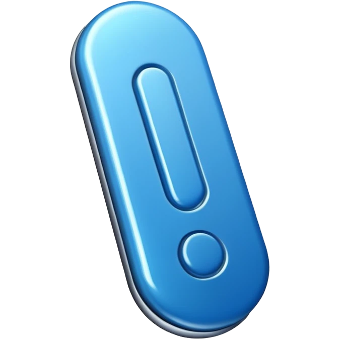 Blue Exclamation mark emoji