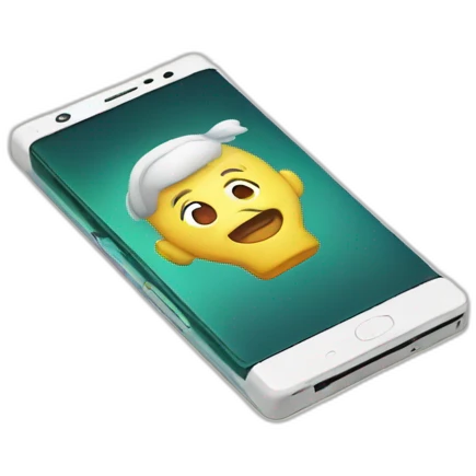 Foldable Smart phone emoji