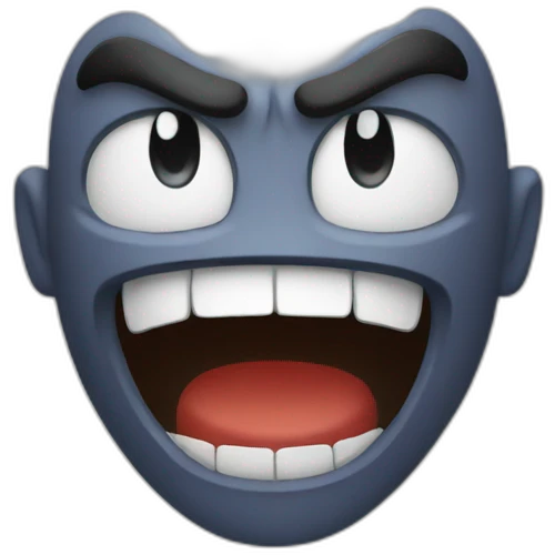 angry laugh emoji