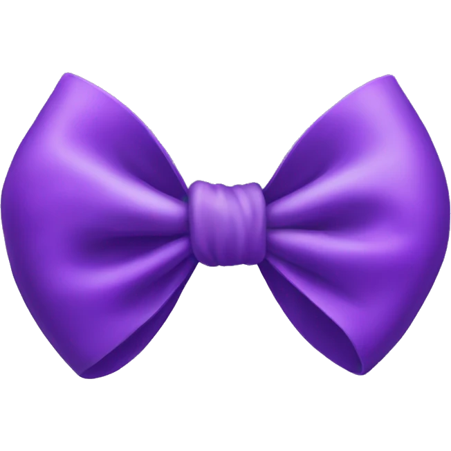 purple bow emoji