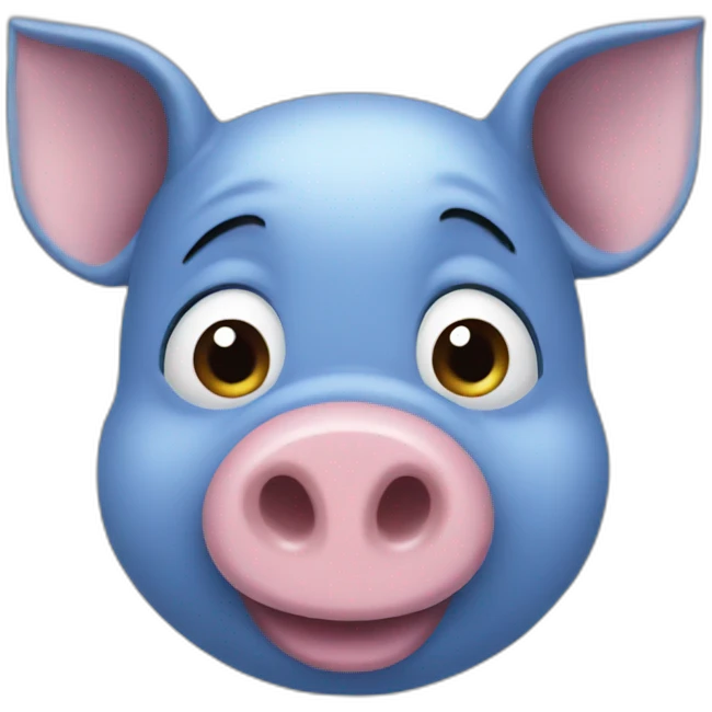 blue pig emoji