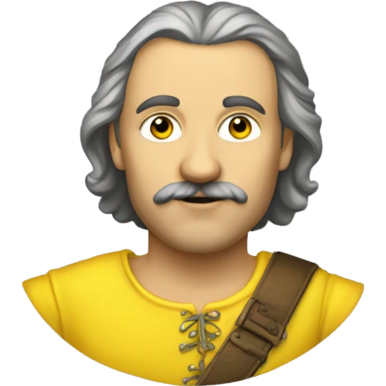 Otto von Guericke in yellow tshirt emoji