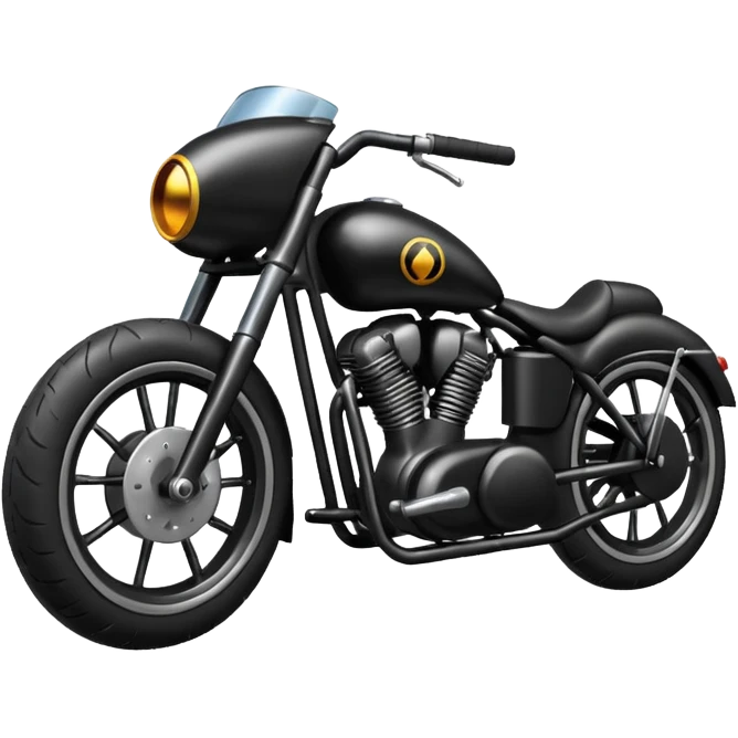 Bullet bike with black emoji
