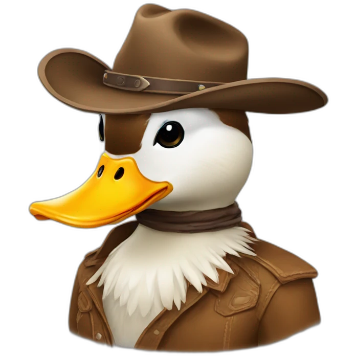 Duck cowboy emoji