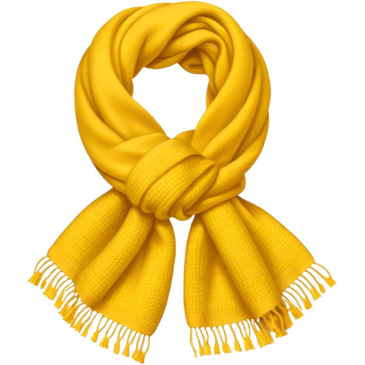 yellow woolen scarf emoji