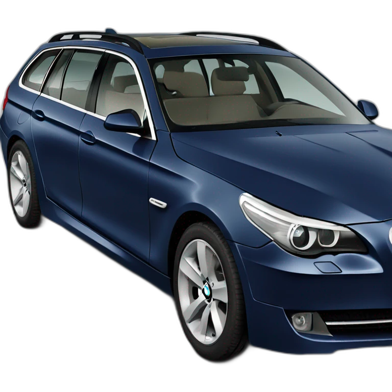 2010 bmw 525td touring picado in dark metallic blue emoji
