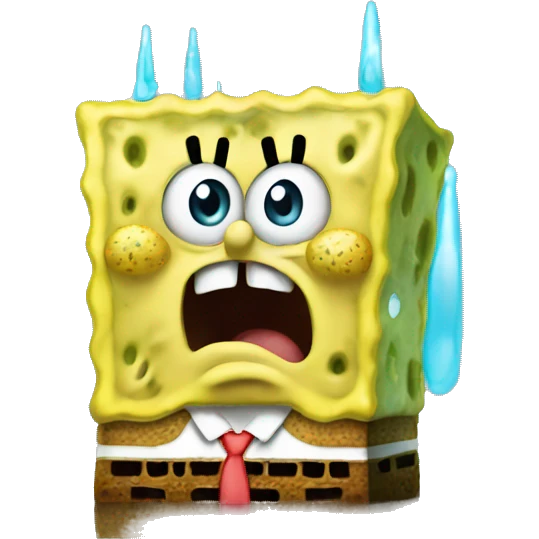 SpongeBob crying  emoji
