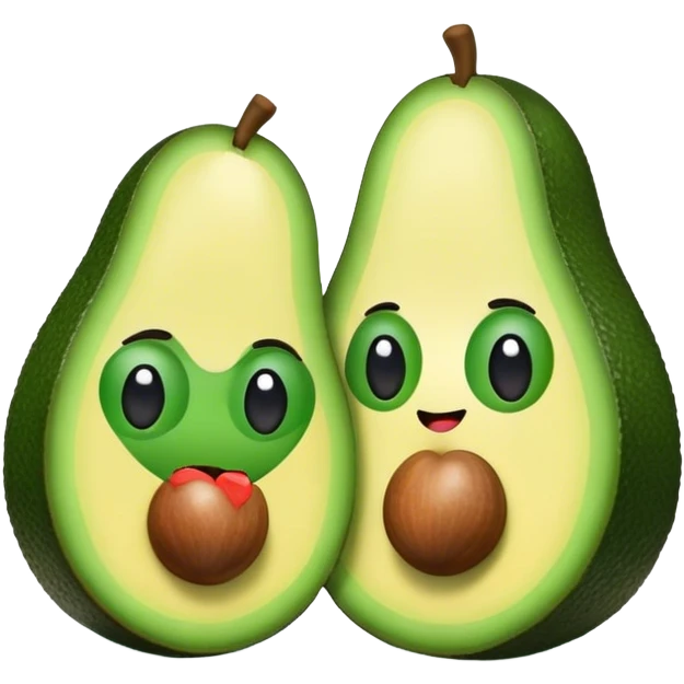 Avocado in love emoji