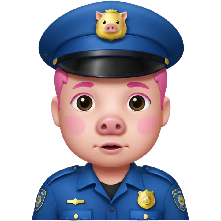 cop as a pig emoji