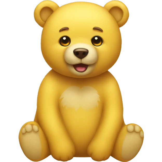 Yellow tedy bear emoji