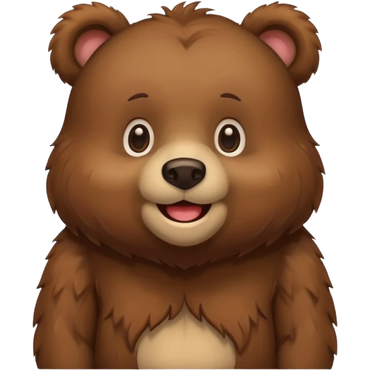 Bottomless bear emoji
